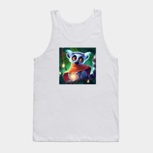 Cute Lemur Drawing Tank Top